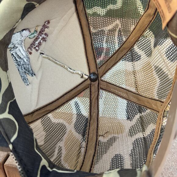 Vintage Ducks Unlimited Camo Cap Hat Snapback Hunting Trucker Camouflage Youngan - Picture 8 of 8
